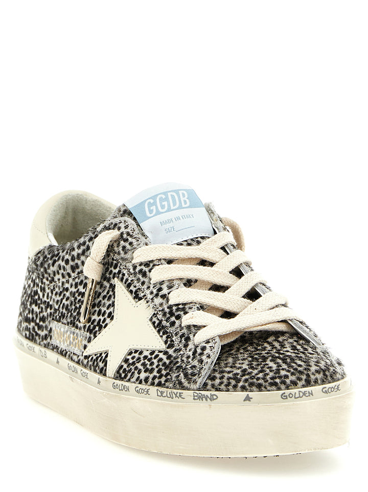 Golden Goose Hi Star Sneakers - White/Black | b667b4140cb5713dea5997e2cdec795fe6e49ba1