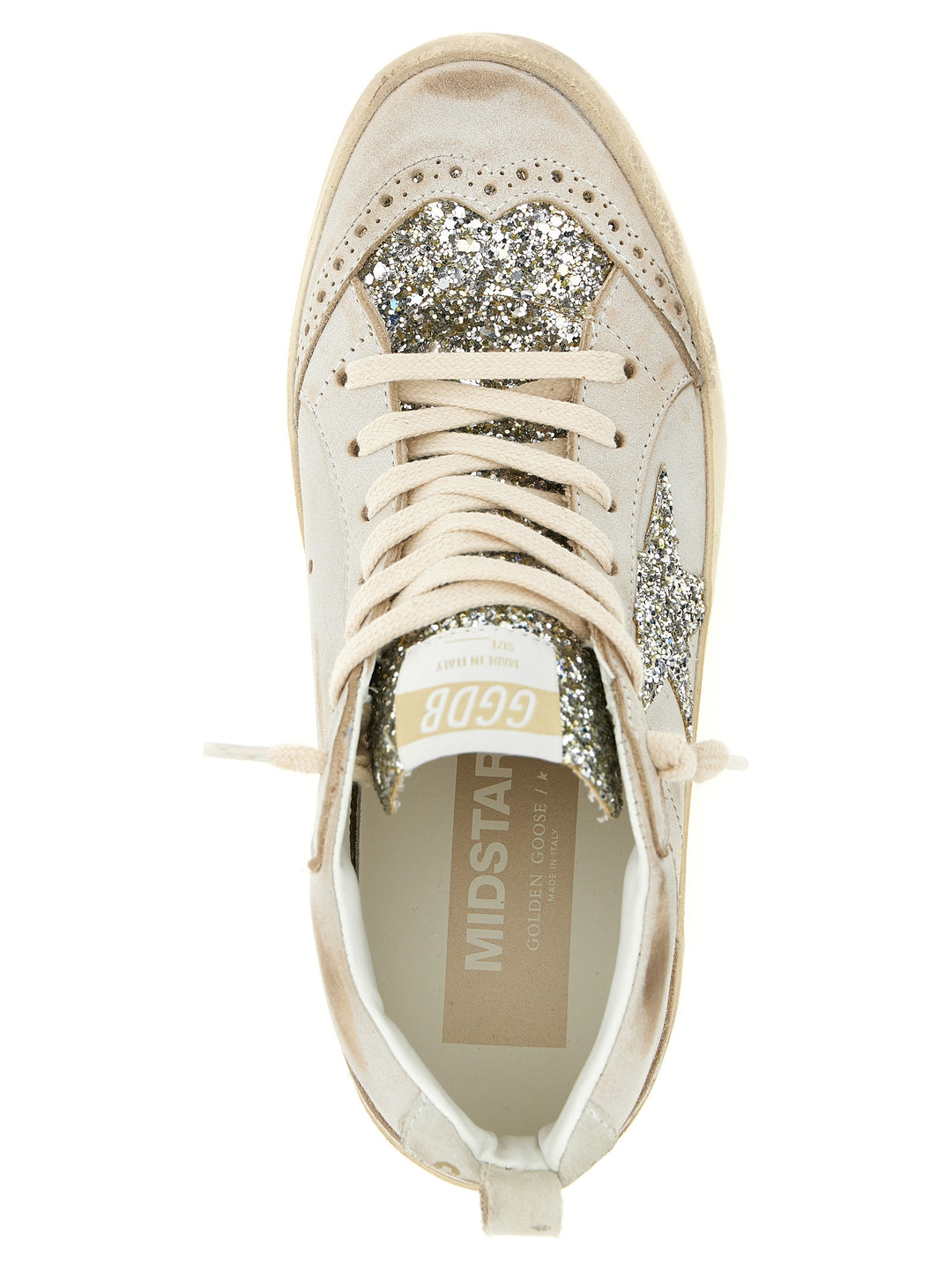 Golden Goose Mid Star Sneakers - Beige | 745adbc29f4697a2ca565735022b249138f3e2f3
