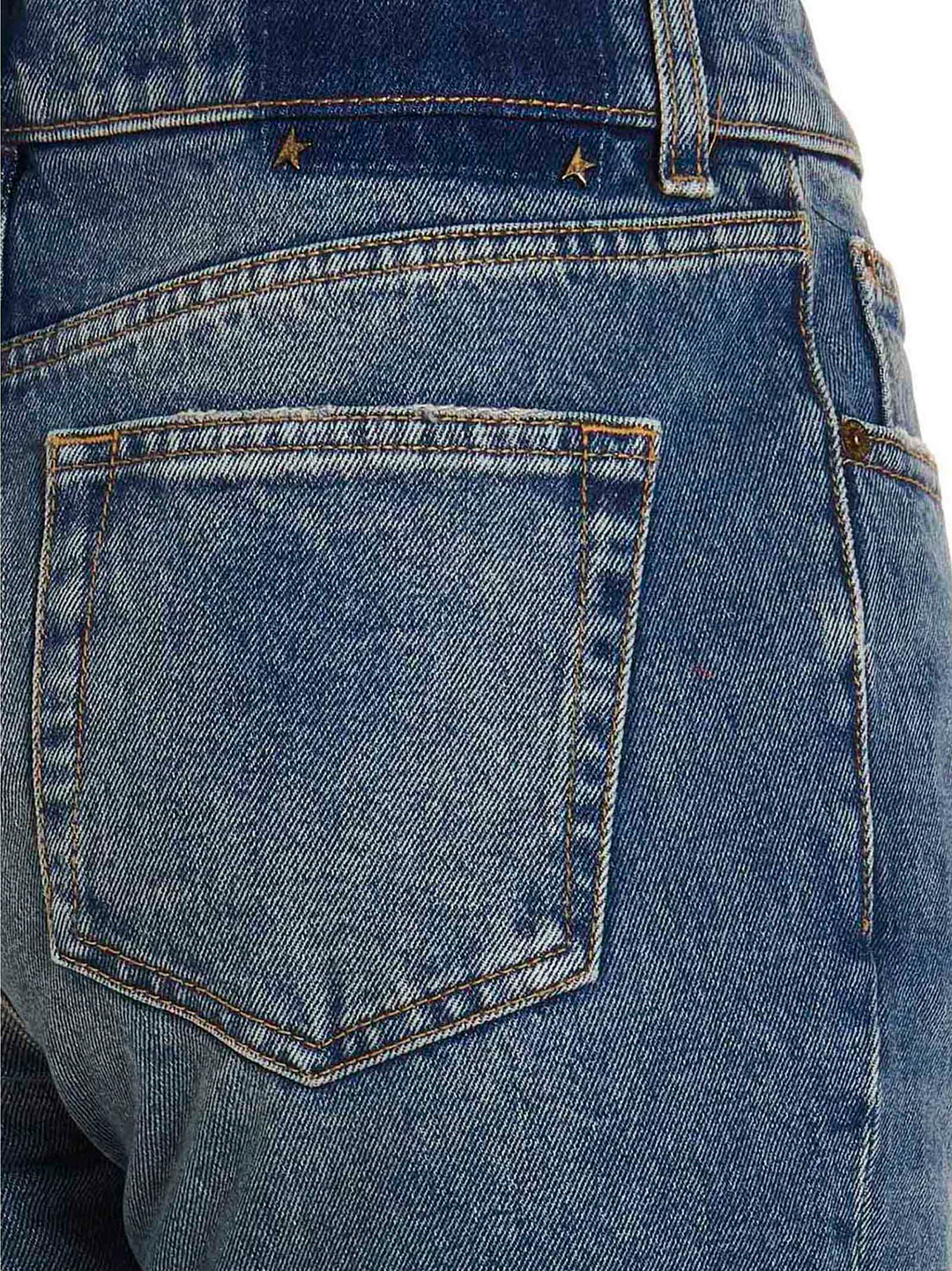 Golden Goose Used-Effect Hem Detail Jeans - Blue | 43168c488653d783b939ee7ce3db16e8a73739db