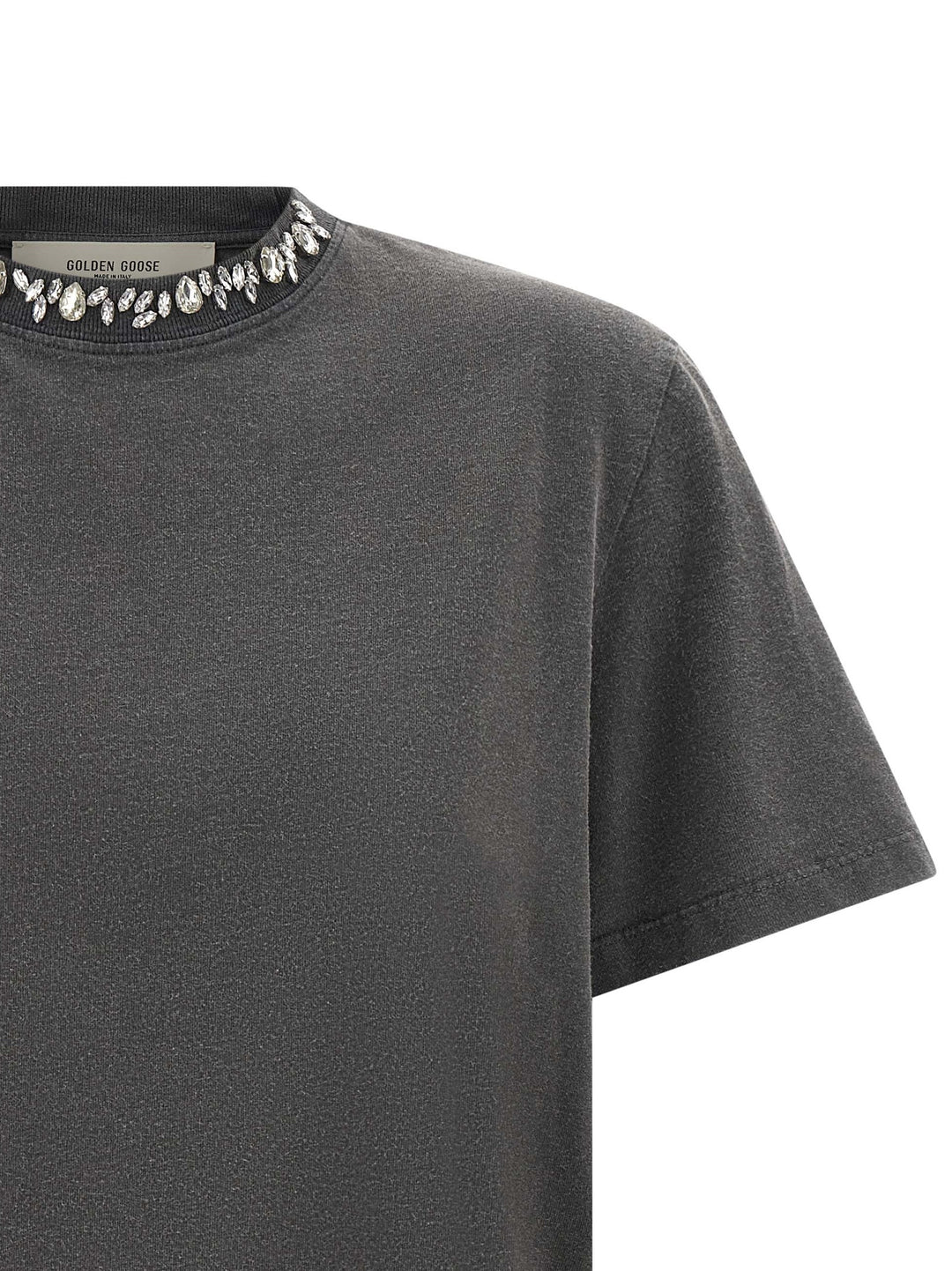 Golden Goose Cabochon Crystal T-shirt - Gray | af4e88e54b4e8701764a5ca05fef4ef0fa73c5ff