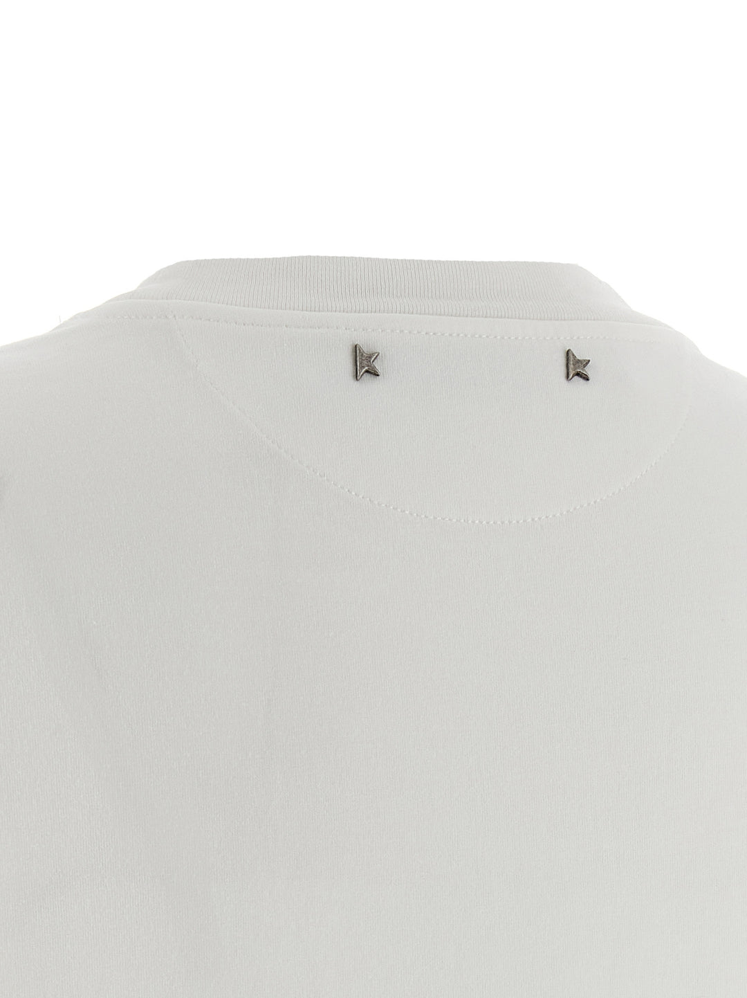 Golden Goose Crystal Crew Neck T-shirt - White | 6415f4e114ddde5071fc27050025d8c7db3d2702