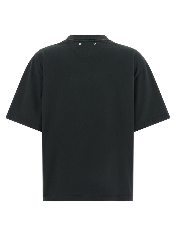 Golden Goose Crystal Crew Neck T-shirt - Black | 1e35119dd60ae8b79ed9e31178109ce3f5b6f025
