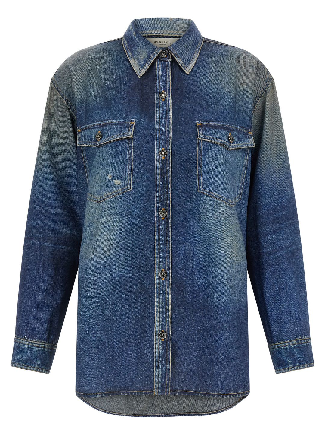 Golden Goose Patty Shirt and Blouse - Blue | f40117b84ed0b503b9e956ba1a4f21d8d6dfb672