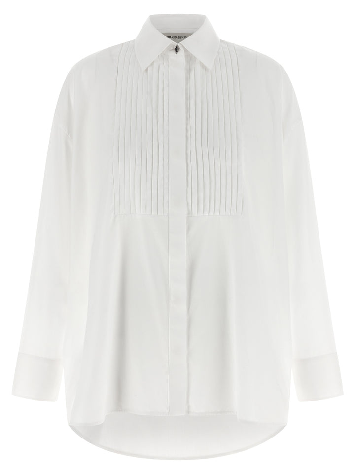 Golden Goose Journey Shirt and Blouse - White | 726e0f17d4e8f12f396c3de2f81e16f3d650b19a