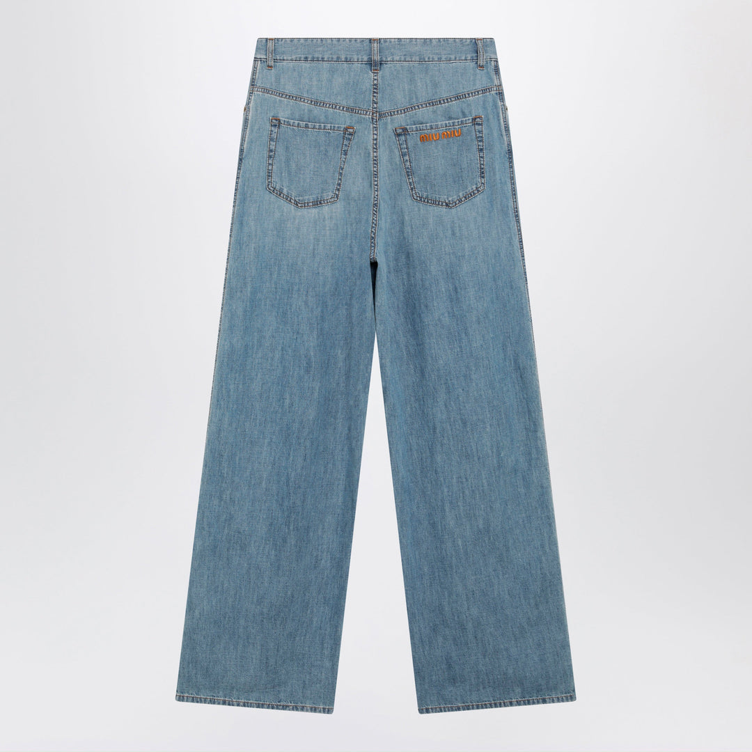 Miu Miu Pants - Light Blue | c3aefd5bb003e832cea4836fef9f92721f7f7852