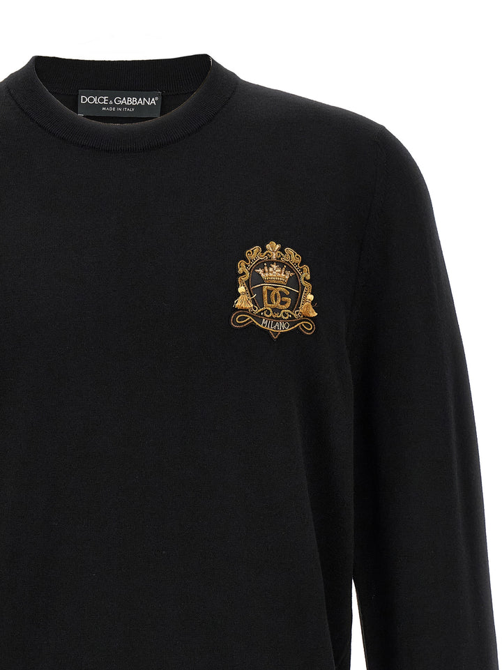 Dolce & Gabbana Coat Of Arms Sweater Sweaters and Cardigans - Black | 1747b7a22d9a2b2de8fac2f1e84a653d1862249a