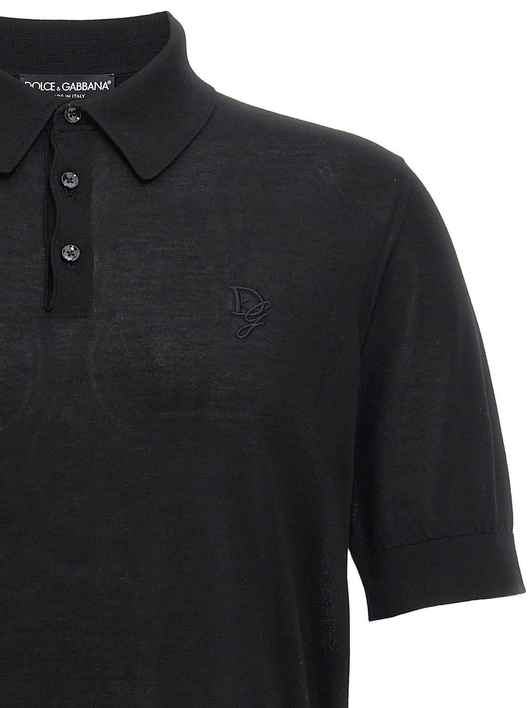 Knitted  Shirt Polo Black