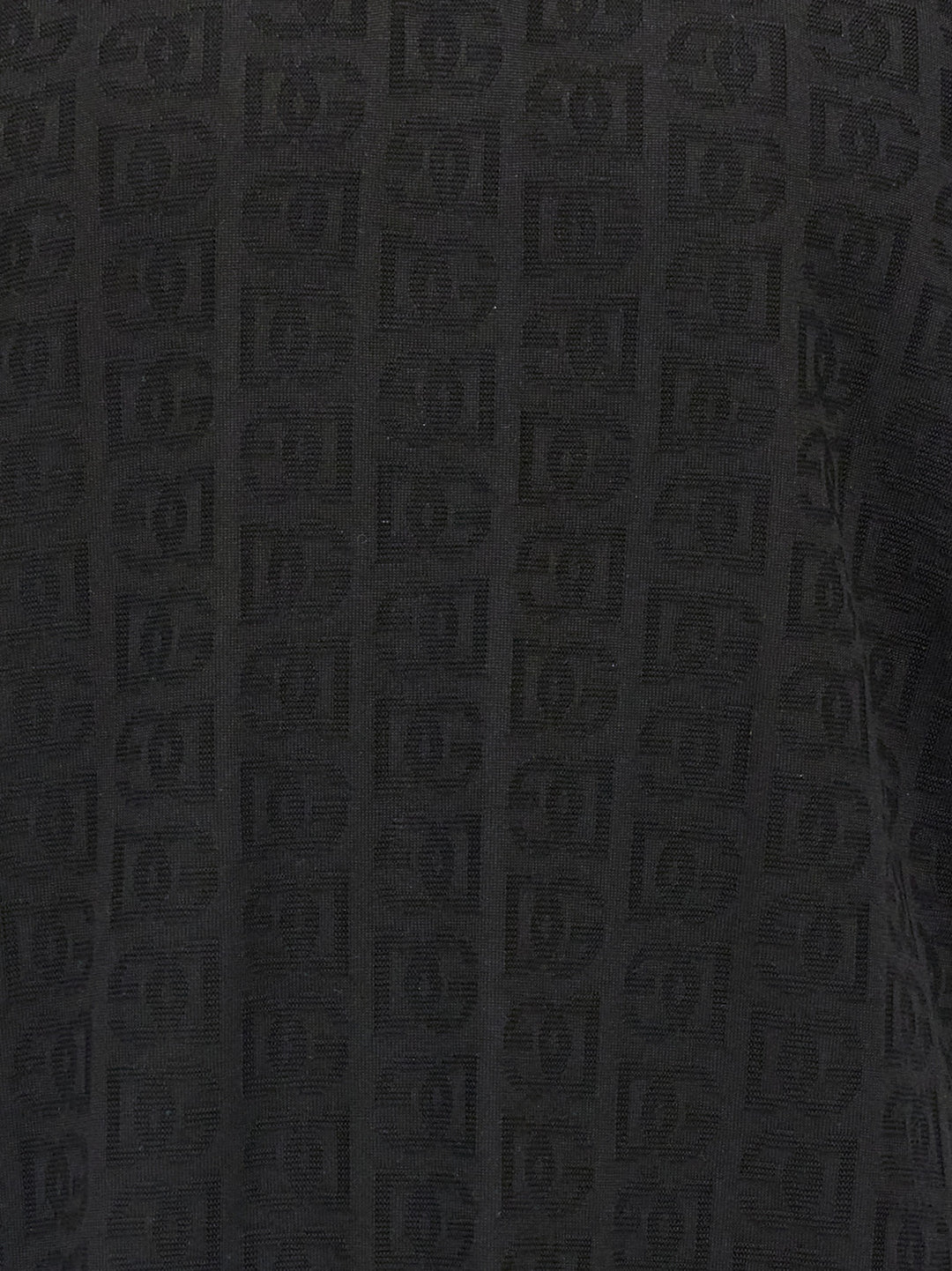 Jacquard Logo  Shirt Polo Black