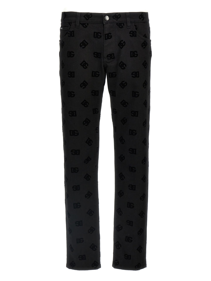 Dolce & Gabbana Logo Jeans - Black | d2a177ebaae03c7e1cdad124da950984c013e1d9