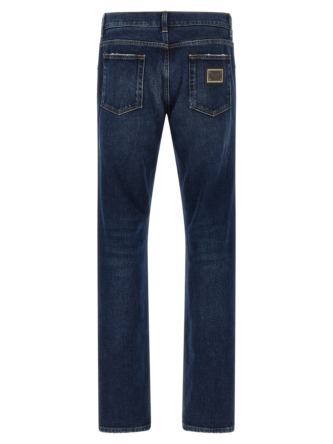 Dolce & Gabbana Logo Plaque Jeans - Blue | 15e34a24bb279a7d5b13656cb5b9c05482ddcacc