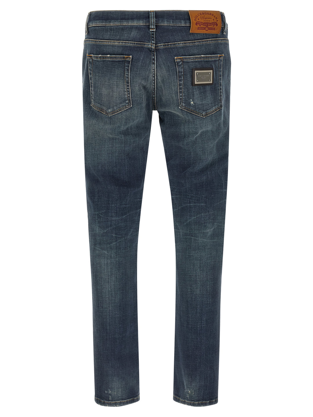 Dolce & Gabbana Used Effect Jeans - Blue | 006f39bd6401fc860a4643bafb0bcf21565ebde1