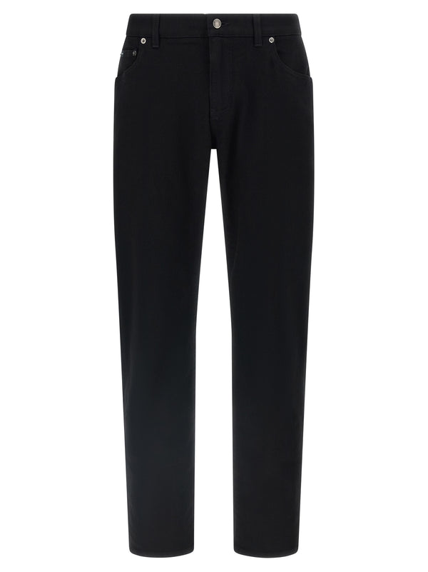 Logo Plaque Jeans Black