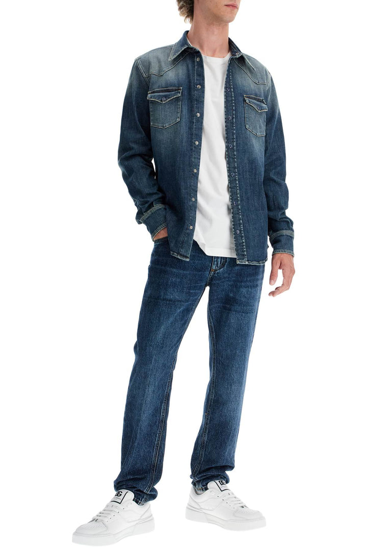 Regular Jeans With Contrasting Pocket