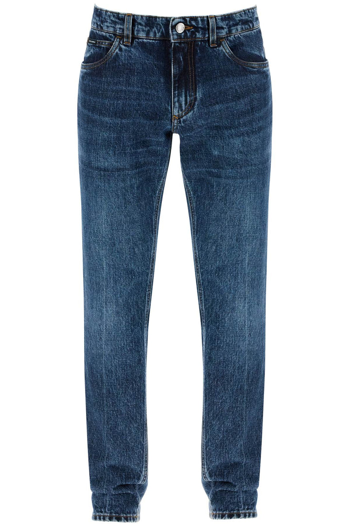 Regular Jeans With Contrasting Pocket