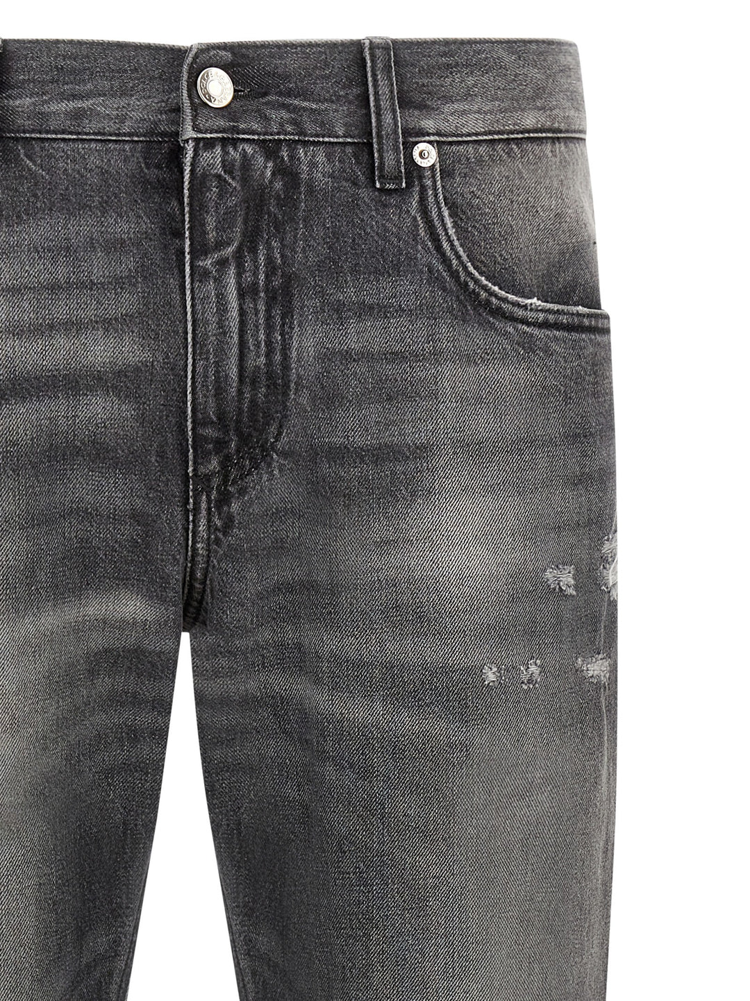 Dolce & Gabbana Distressed Jeans - Gray | bd9877bf1ce078d0291753f356f4601542a0b041
