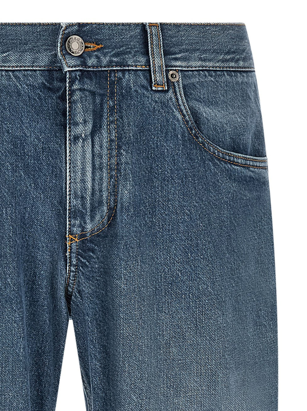 Dolce & Gabbana Heraldic Embroidery Jeans - Blue | 1a378b00188d071a25f675f1d6f9e05bb532234d