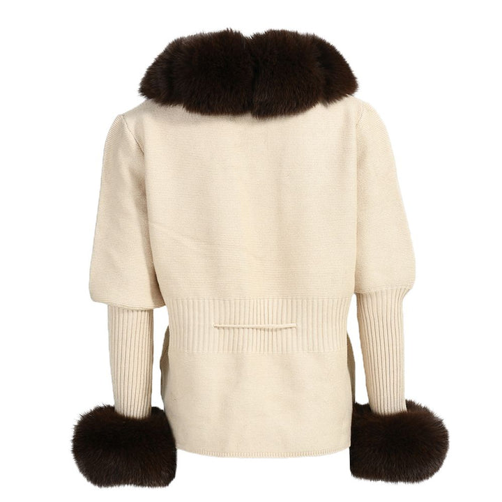 Jacket Andò Beige with Fur