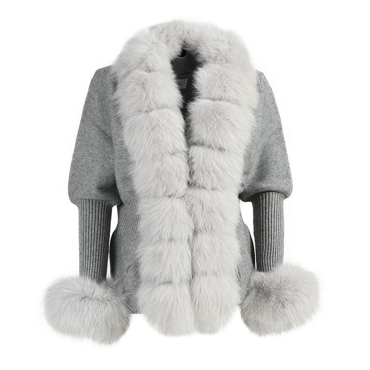 Jacket Andò Gray with Fur