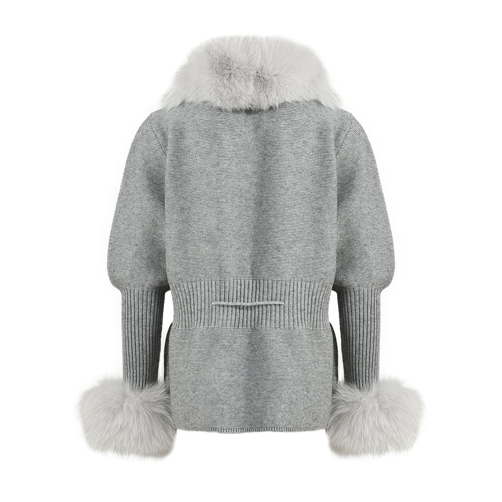 Jacket Andò Gray with Fur