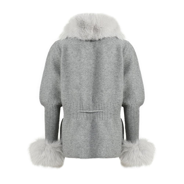 Jacket Andò Gray with Fur