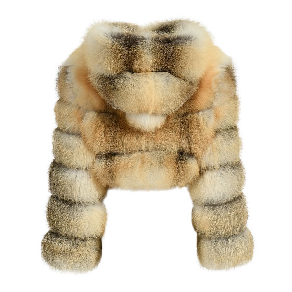 Leon Two-tone Fox Fur Jacket