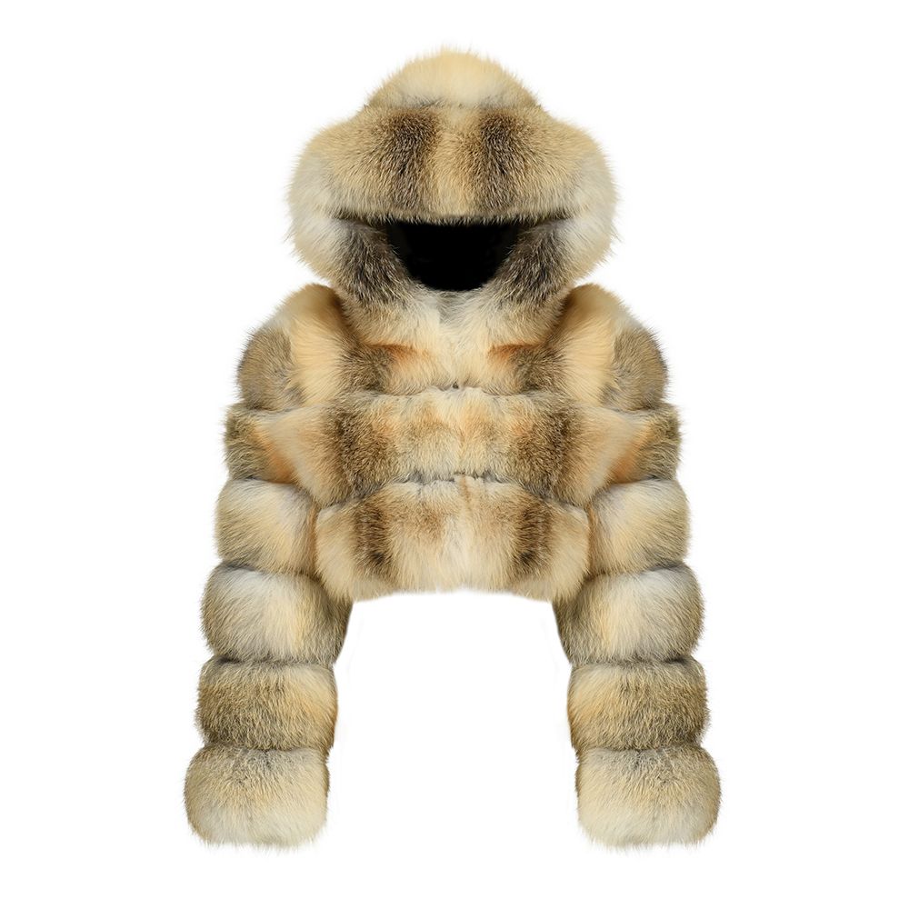 Leon Two-tone Fox Fur Jacket