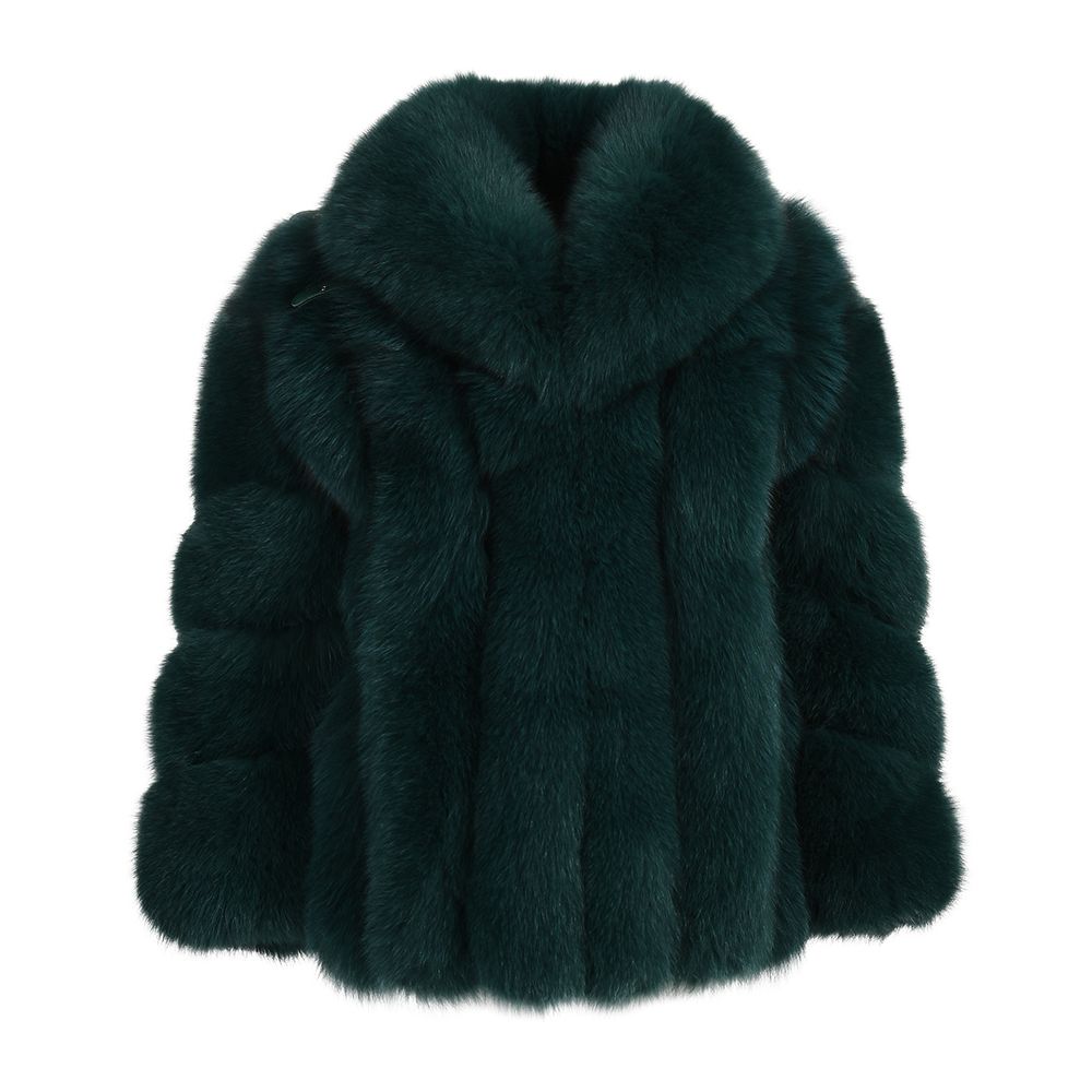 Love Green Fox Fur Jacket