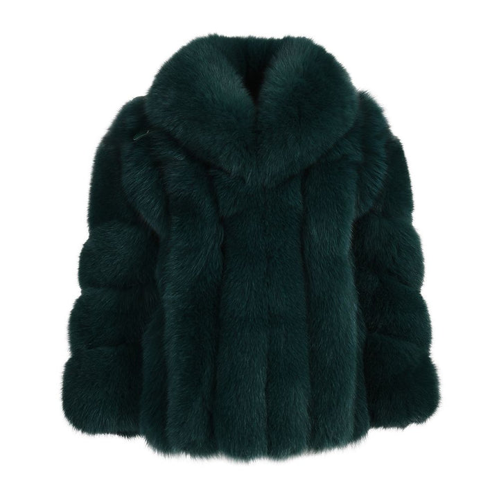 Love Green Fox Fur Jacket