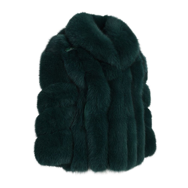 Love Green Fox Fur Jacket