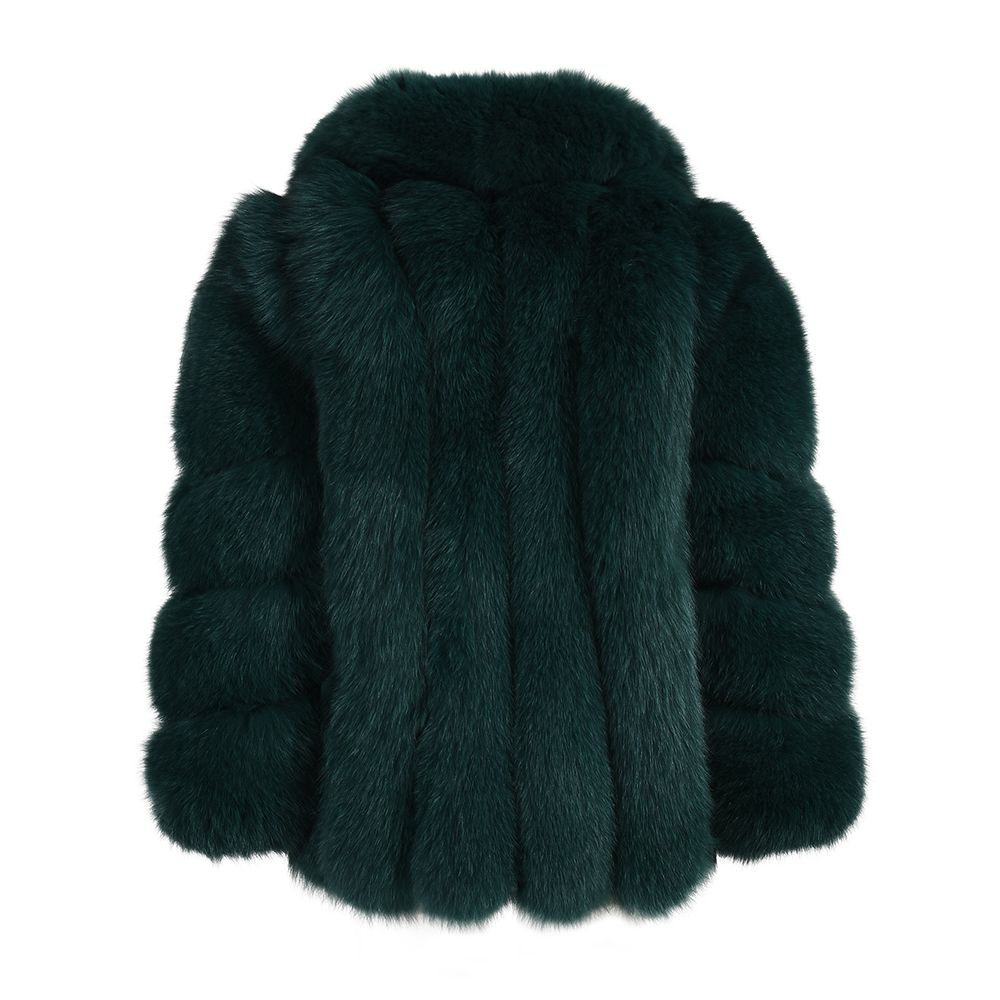 Love Green Fox Fur Jacket