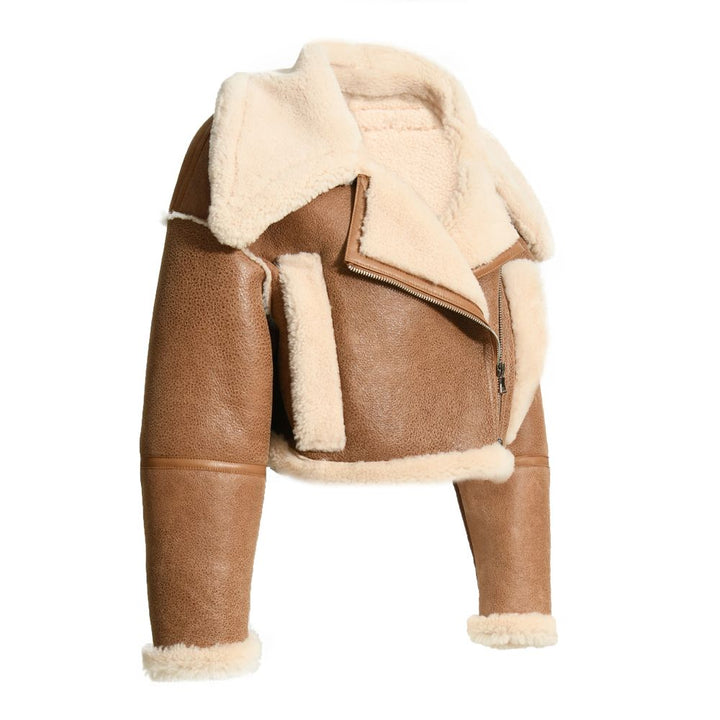 Brown Mous Jacket in Leather