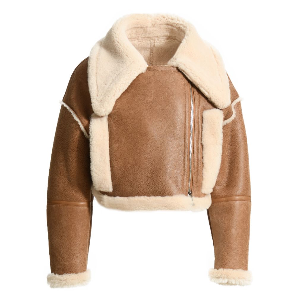 Brown Mous Jacket in Leather