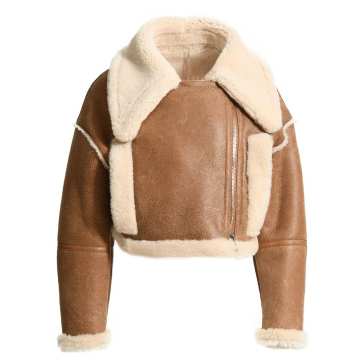 Brown Mous Jacket in Leather