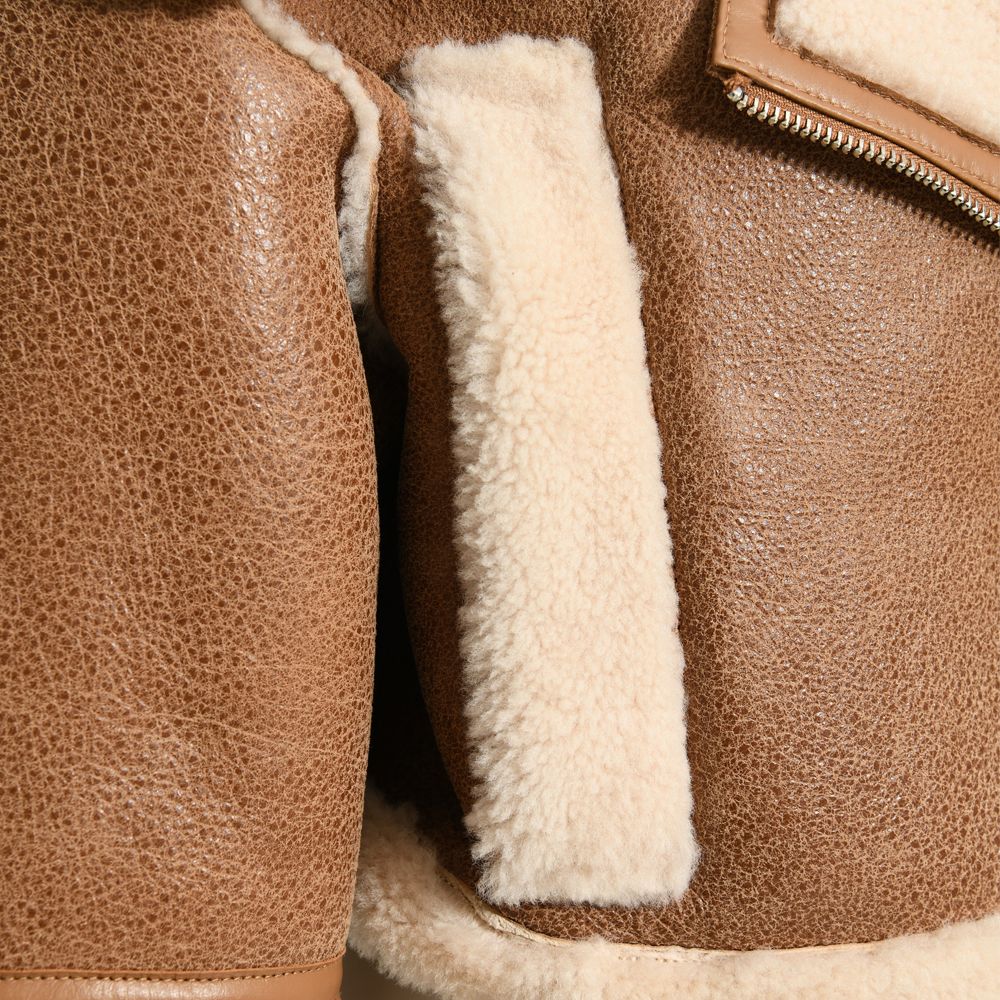 Brown Mous Jacket in Leather