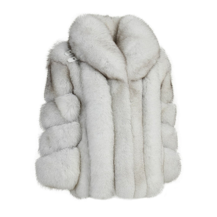 Jacket Nevel Grey Natural Fox Fur