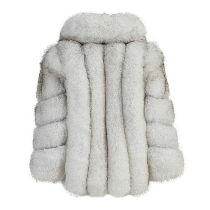 Jacket Nevel Grey Natural Fox Fur