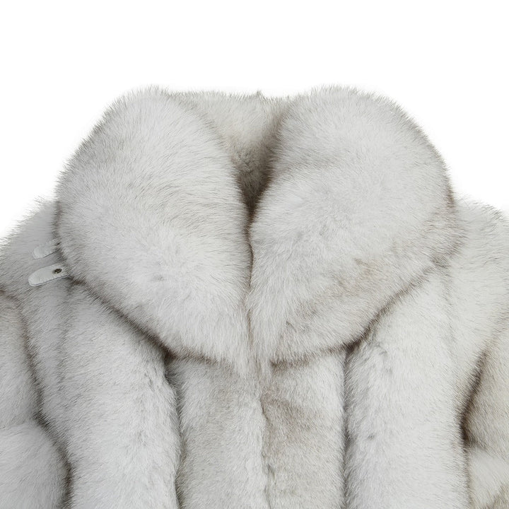 Jacket Nevel Grey Natural Fox Fur