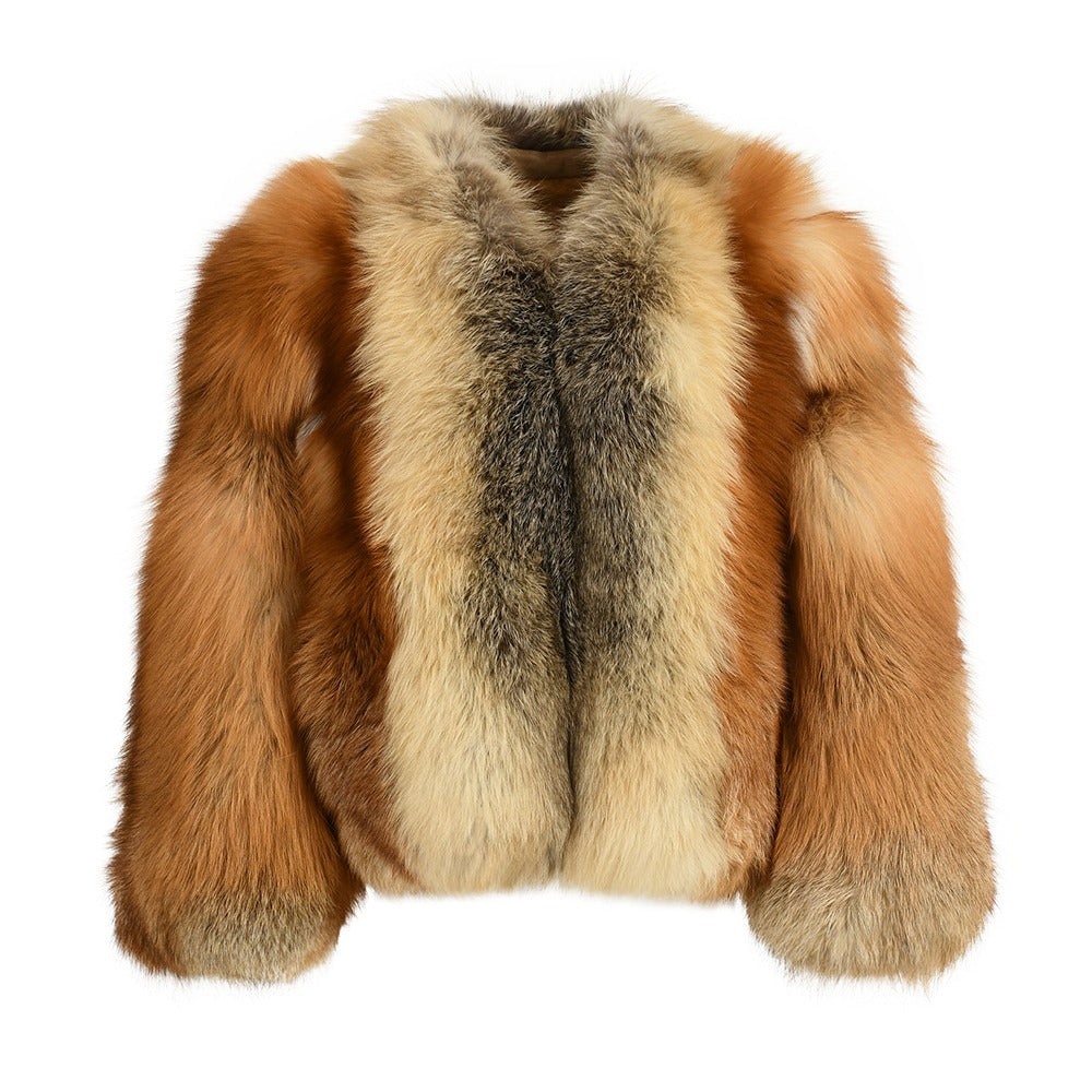 Pamel Multicolor Fox Fur Jacket