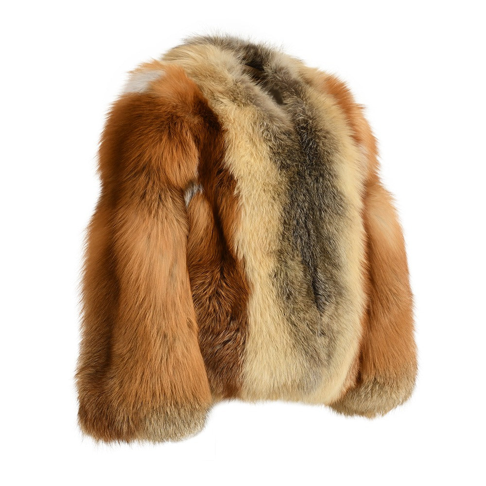 Pamel Multicolor Fox Fur Jacket