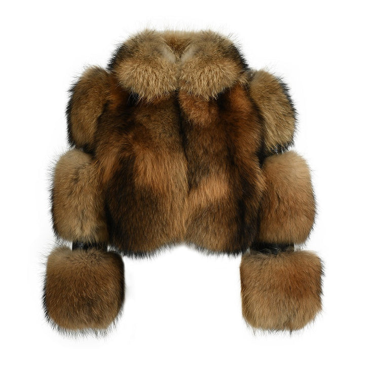 Polly Brown Fox Fur Jacket