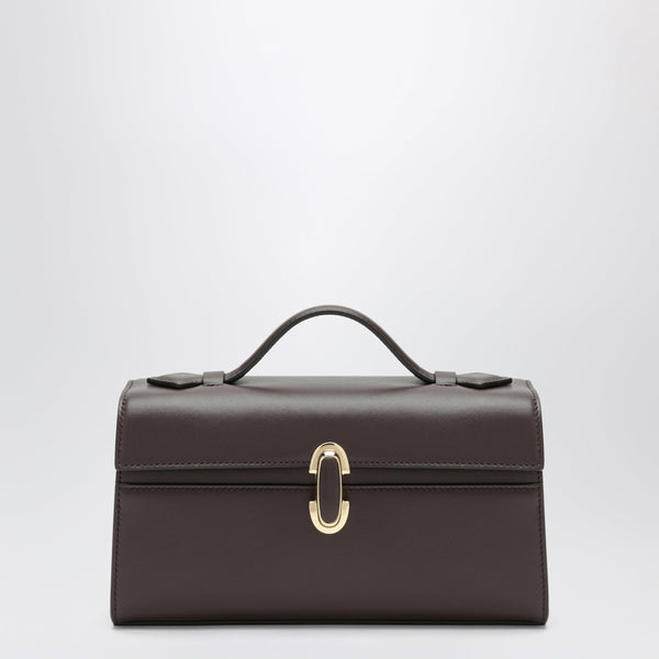Brown Small Symmetry Pochette Handbag In Leather