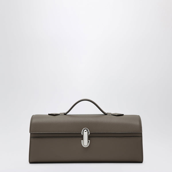 Slim Symmetry Pouch In Brown Calf Leather