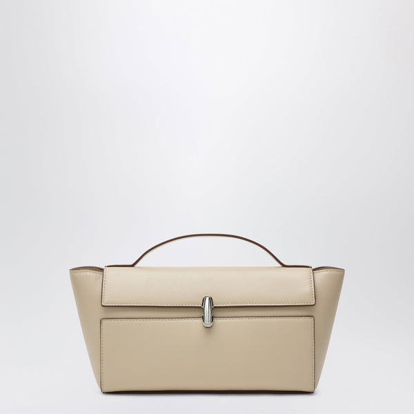 Symmetry Trapeze Pouch In Ivory Leather