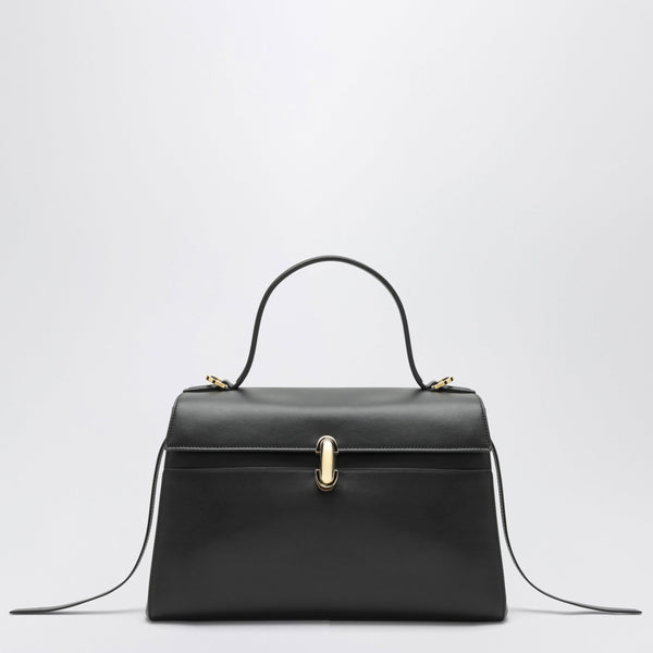 Black Soft Symmetry Handbag In Leather