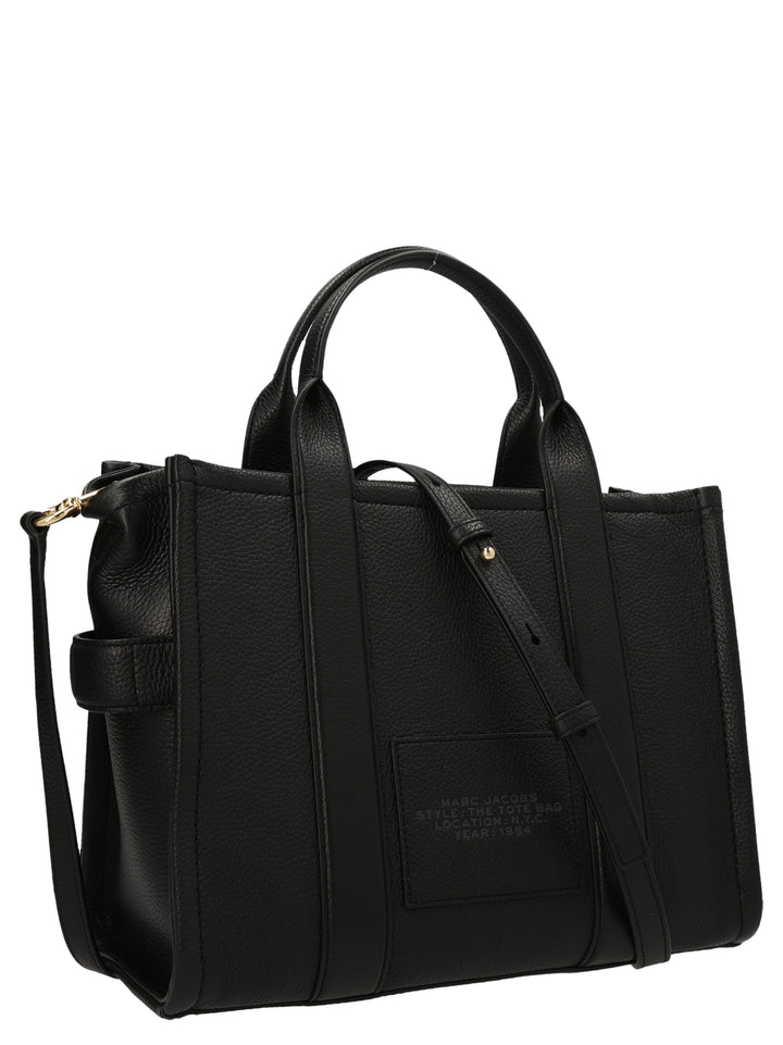 Marc Jacobs The Leather Medium Tote Bag - Black | cf7b879d581e7c3b13503469f1fe8cd754b2eda0