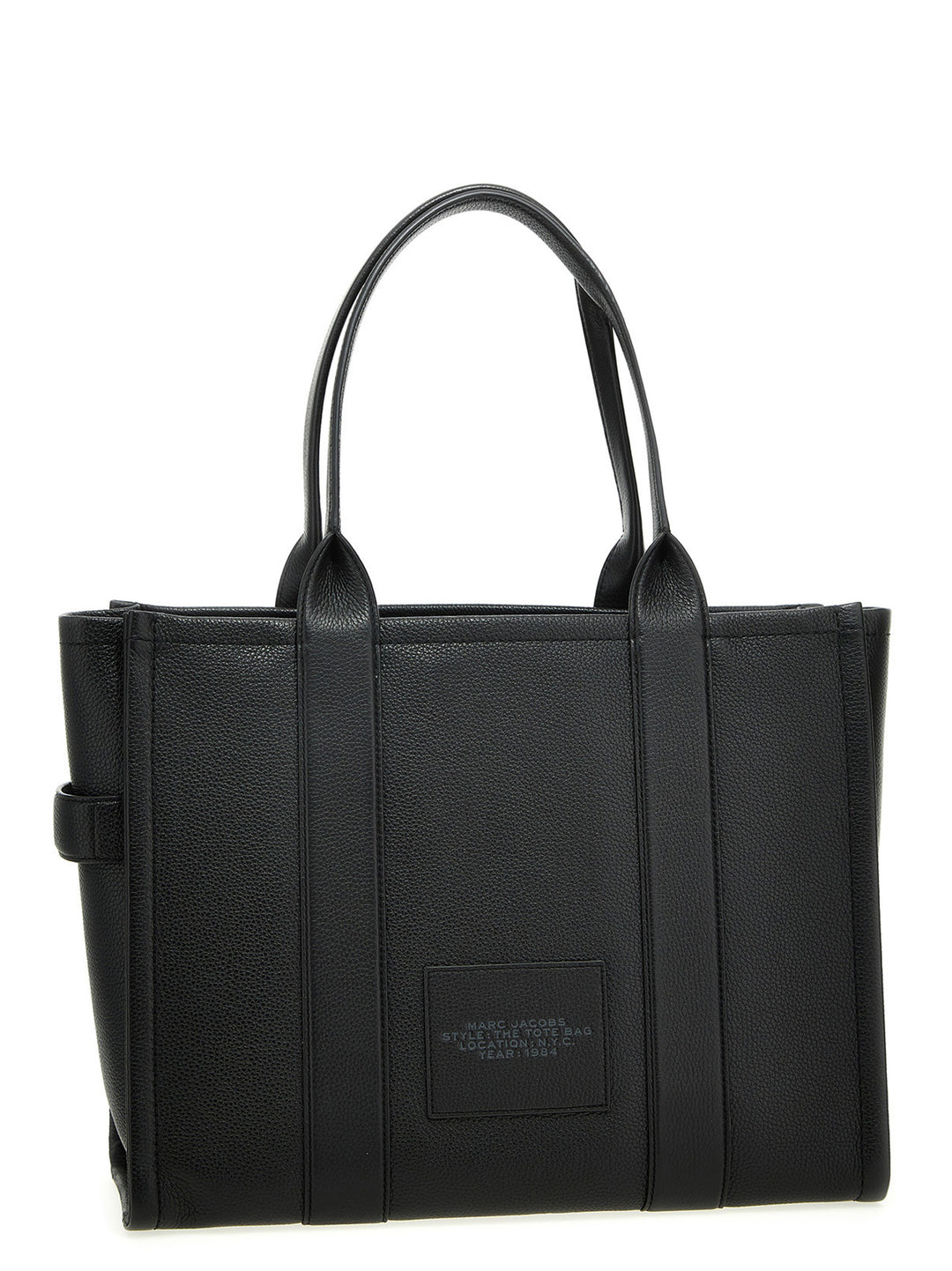 Marc Jacobs The Leather Large Tote Tote Bag - Black | 01667a359272ec7b7d654f5d278d83bfbc33488d