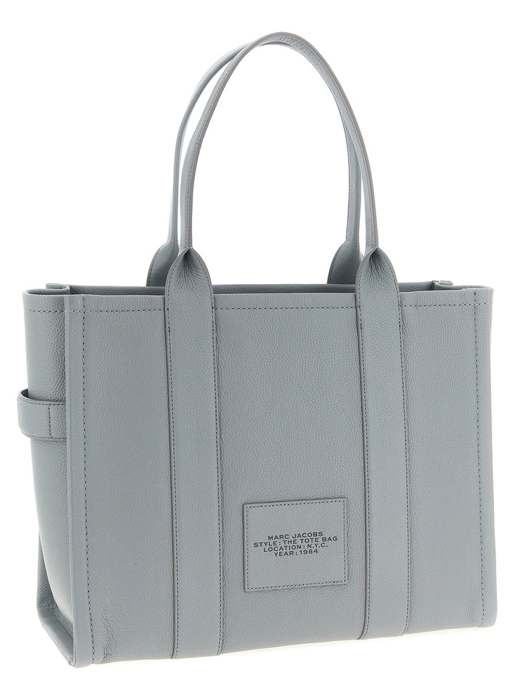 Marc Jacobs The Leather Large Tote Tote Bag - Gray | 759c434a2d8c5971107fe0df1970b1ce4bace119