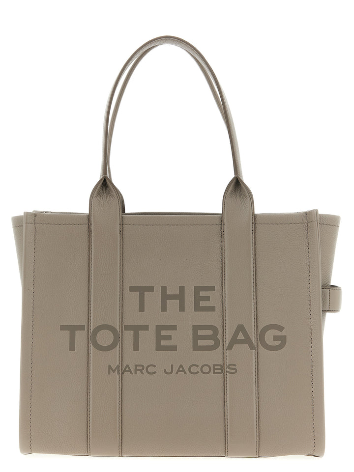 Marc Jacobs The Leather Large Tote Tote Bag - Gray | e94ad762f2ae6f3e26c6a69a632a08a5c3ed2d77