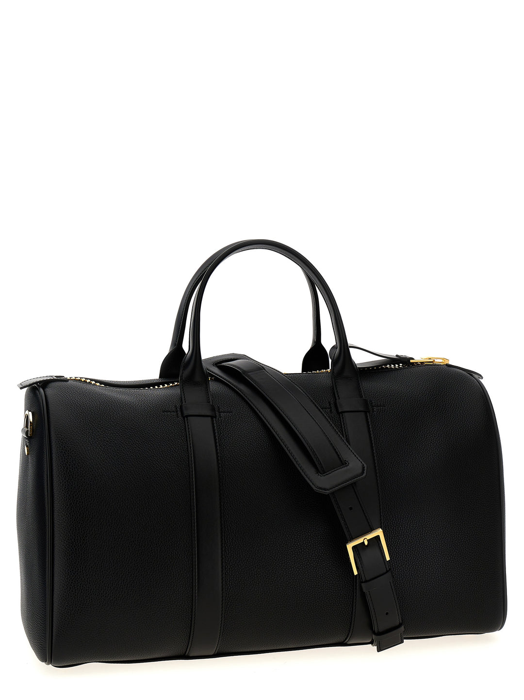 Leather Travel Bag Lifestyle Black