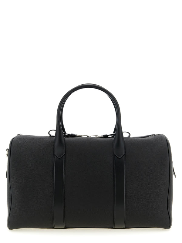 Medium Leather Duffel Bag Home & Lifestyle Black